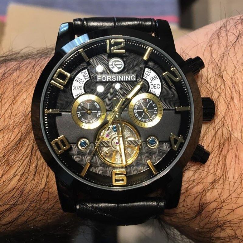 Luxusní automatické mechanické hodinky s tourbillonem