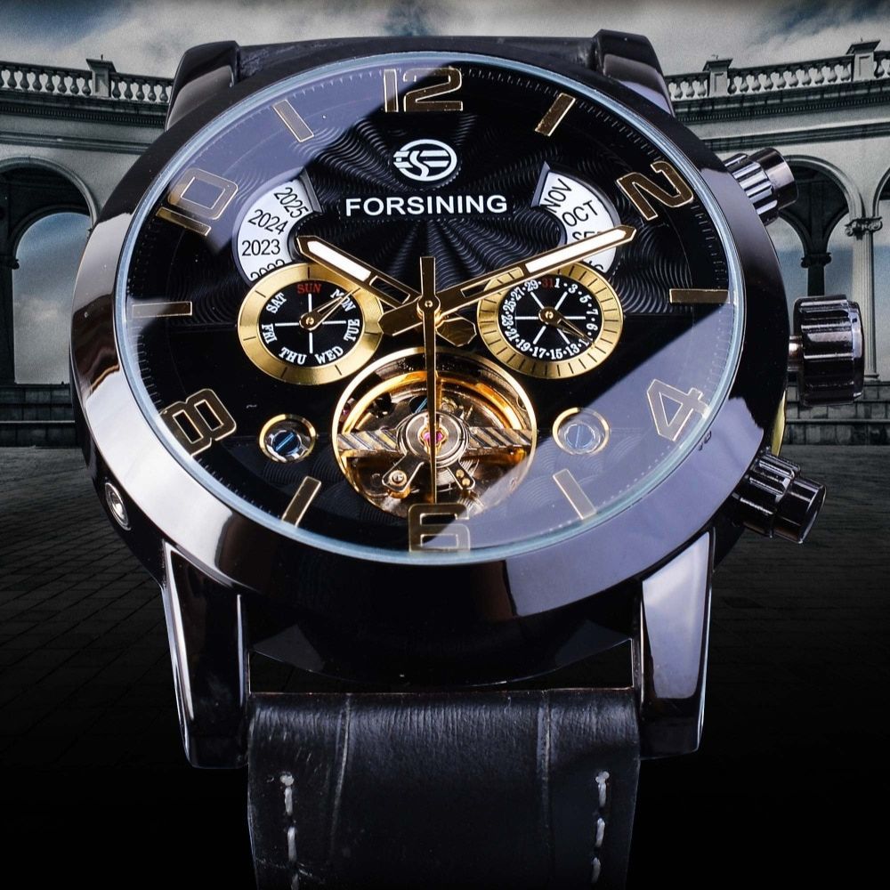 Luxusní automatické mechanické hodinky s tourbillonem