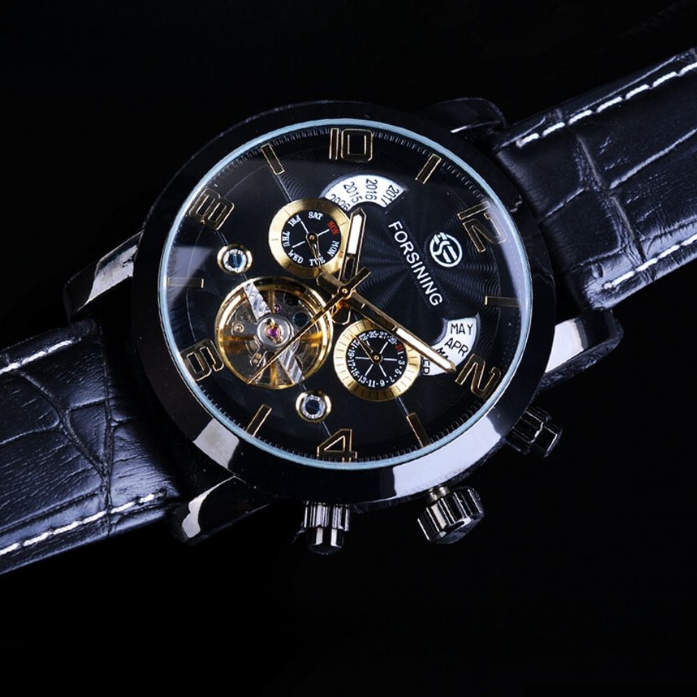 Luxusní automatické mechanické hodinky s tourbillonem